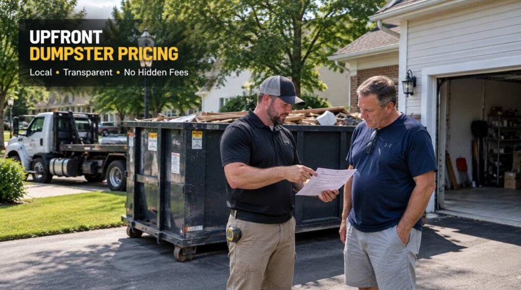 Dumpster Rental Service in Woodbridge. Straightforward Pricing and Local Accountability
