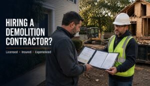 Hiring demolition contractor Woodbridge